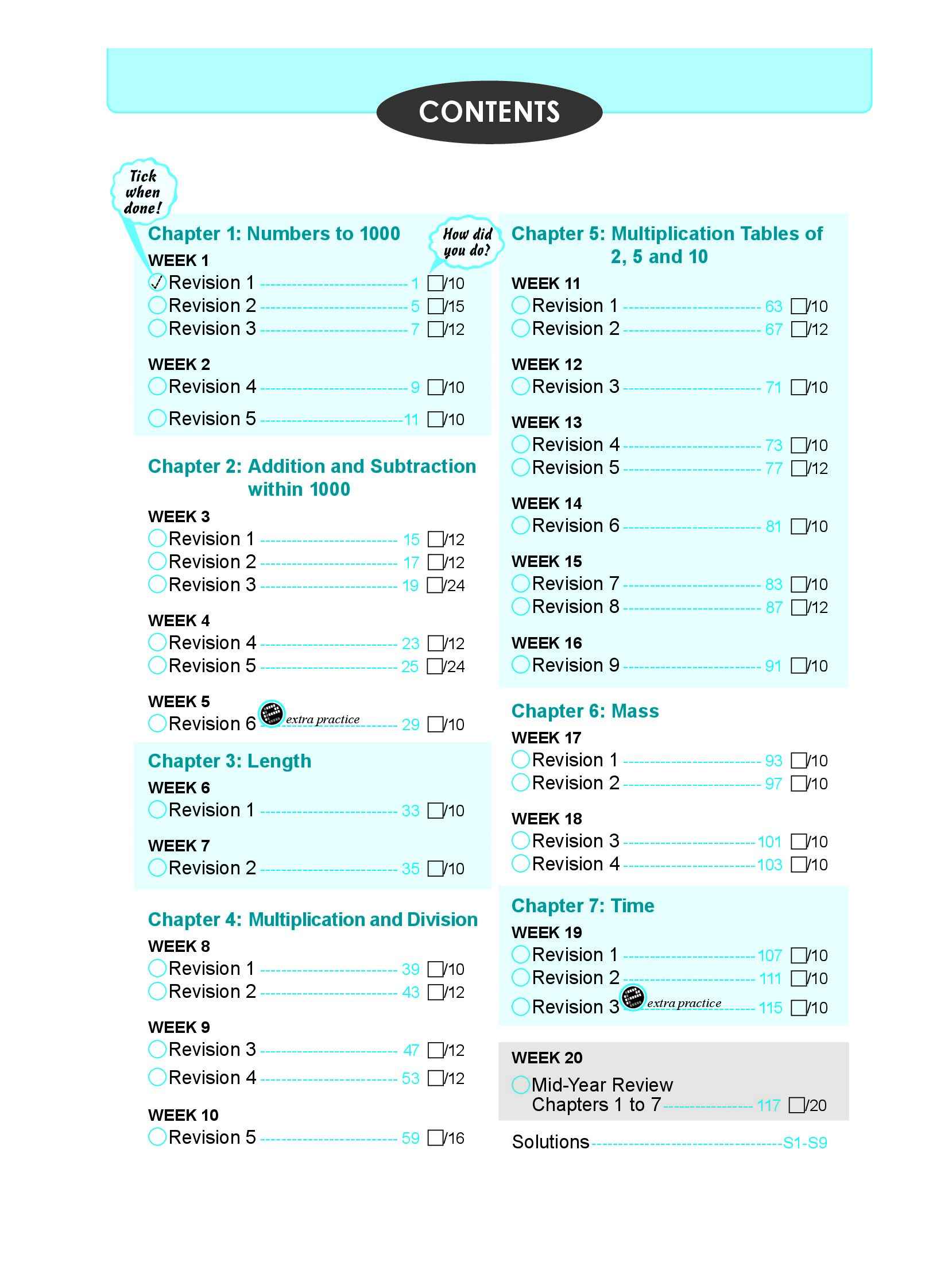 Learning+ Mathematics by the Week Primary 2A