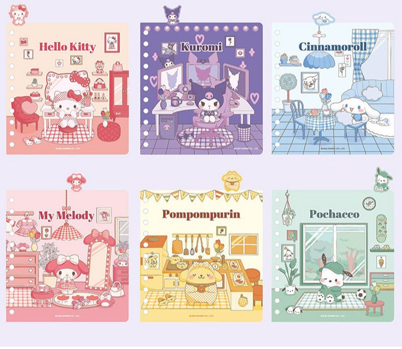SANRIO CHARACTER PP COVER SPIRAL INDEX NOTEBOOK