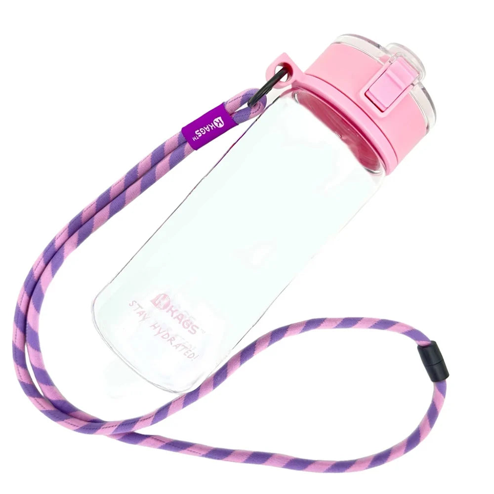 KAGS AQUARECHARGE SERIES TRITAN 600ML WATER BOTTLE PINK