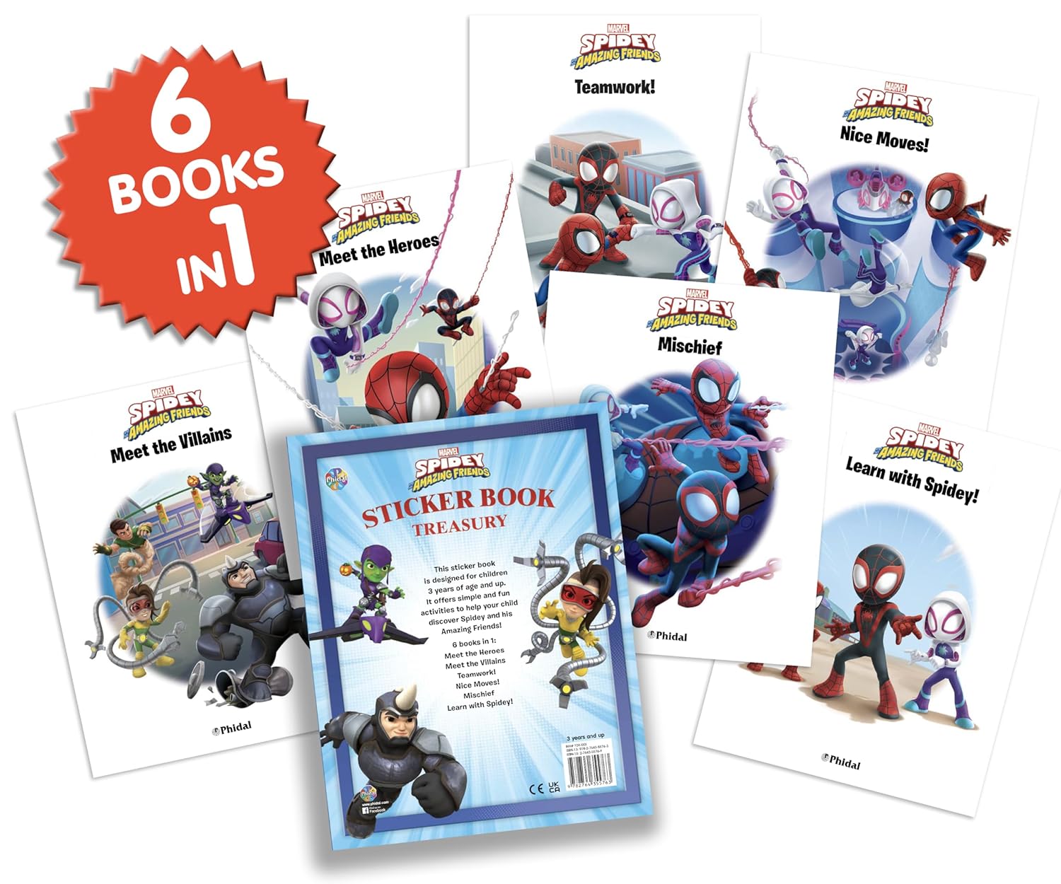 Marvel Spidey and his Amazing Friends Sticker Book Treasury