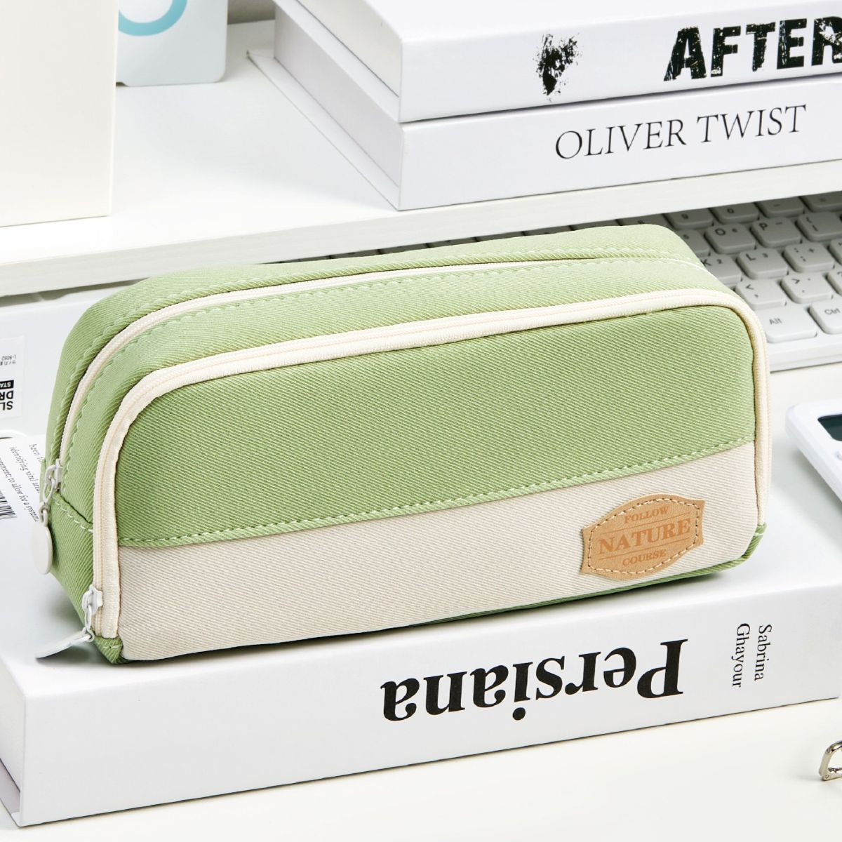 Gzpl Tome Pencil Bag 2 Zip Flap 20.5*9*6
