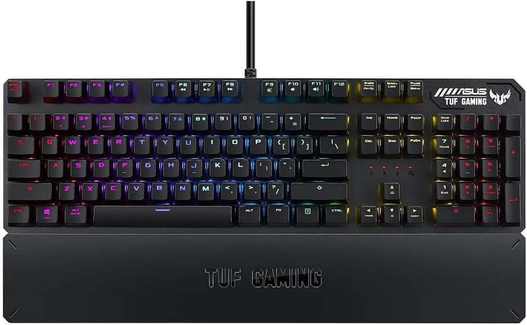 ASUS TUF Gaming K3 BL - RA05 Mechanical Gaming Keyboard with N-Key Rollover,Gray