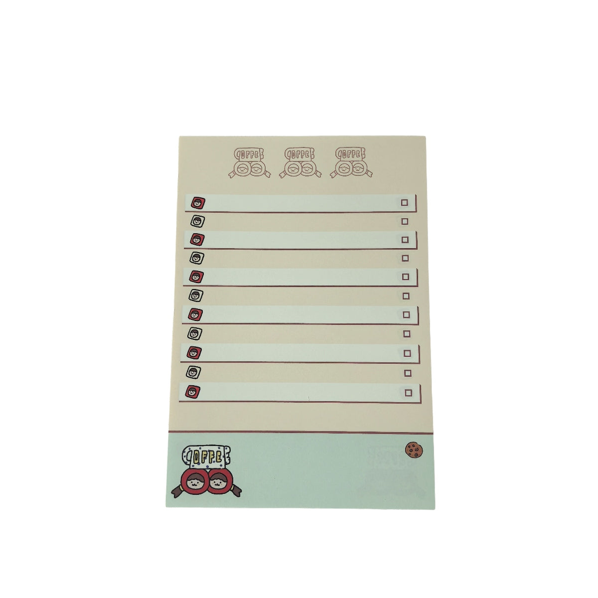 B6 Memo Pad 50'S To-Do List- Coffee