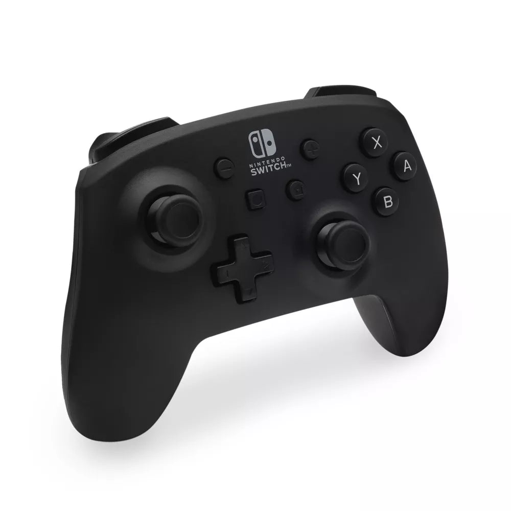 PowerA Jet Black Wireless Controller - Nintendo Switch: Bluetooth Standard Controller