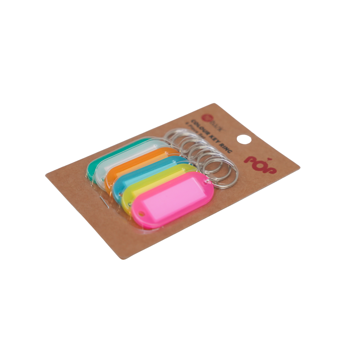 Pop Bazic 6's Mixed Colour Key Ring 