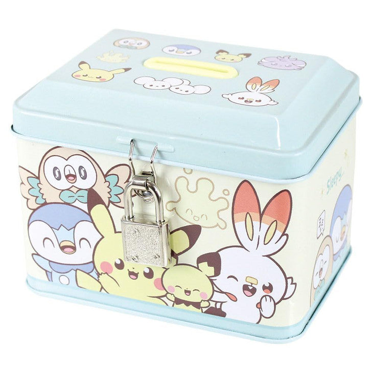 Pokémon Metal Tin Coin Bank - Blue