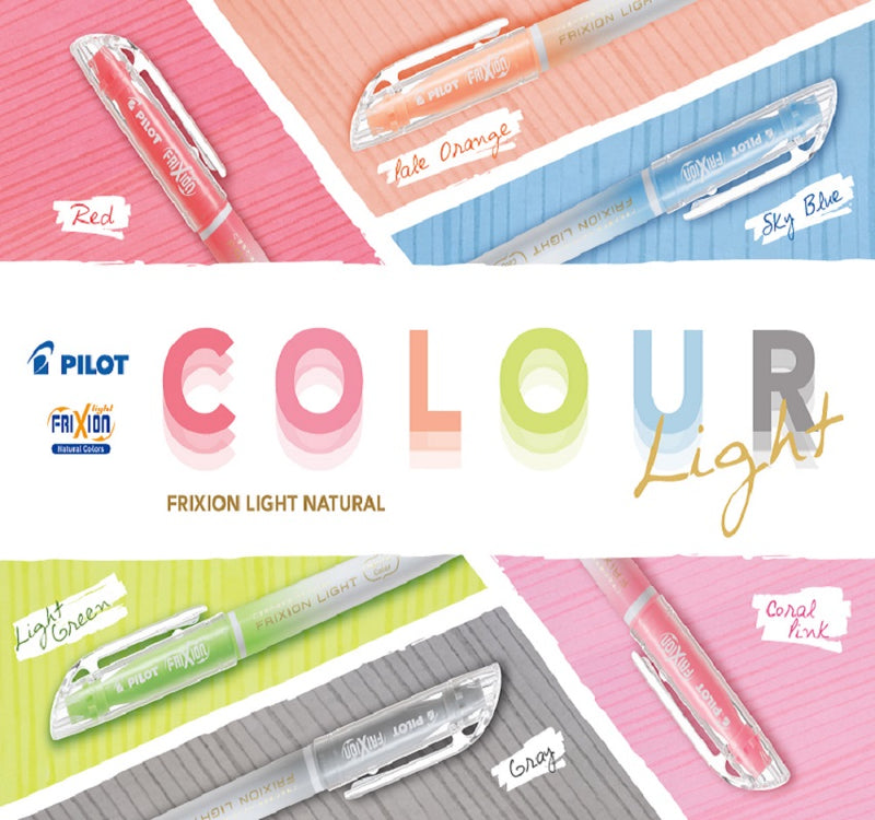 PILOT FRIXION LIGHT ERASABLE HIGHLIGHTER NATURAL CORAL PINK 