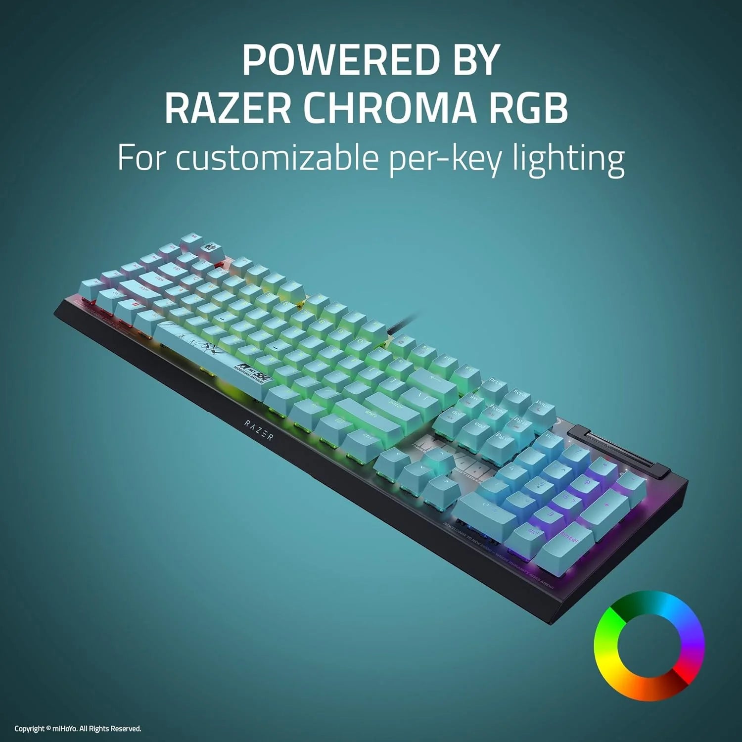 Razer BlackWidow V4 X Wired Gaming Keyboard (Green Switch - Zenless Zone Zero)