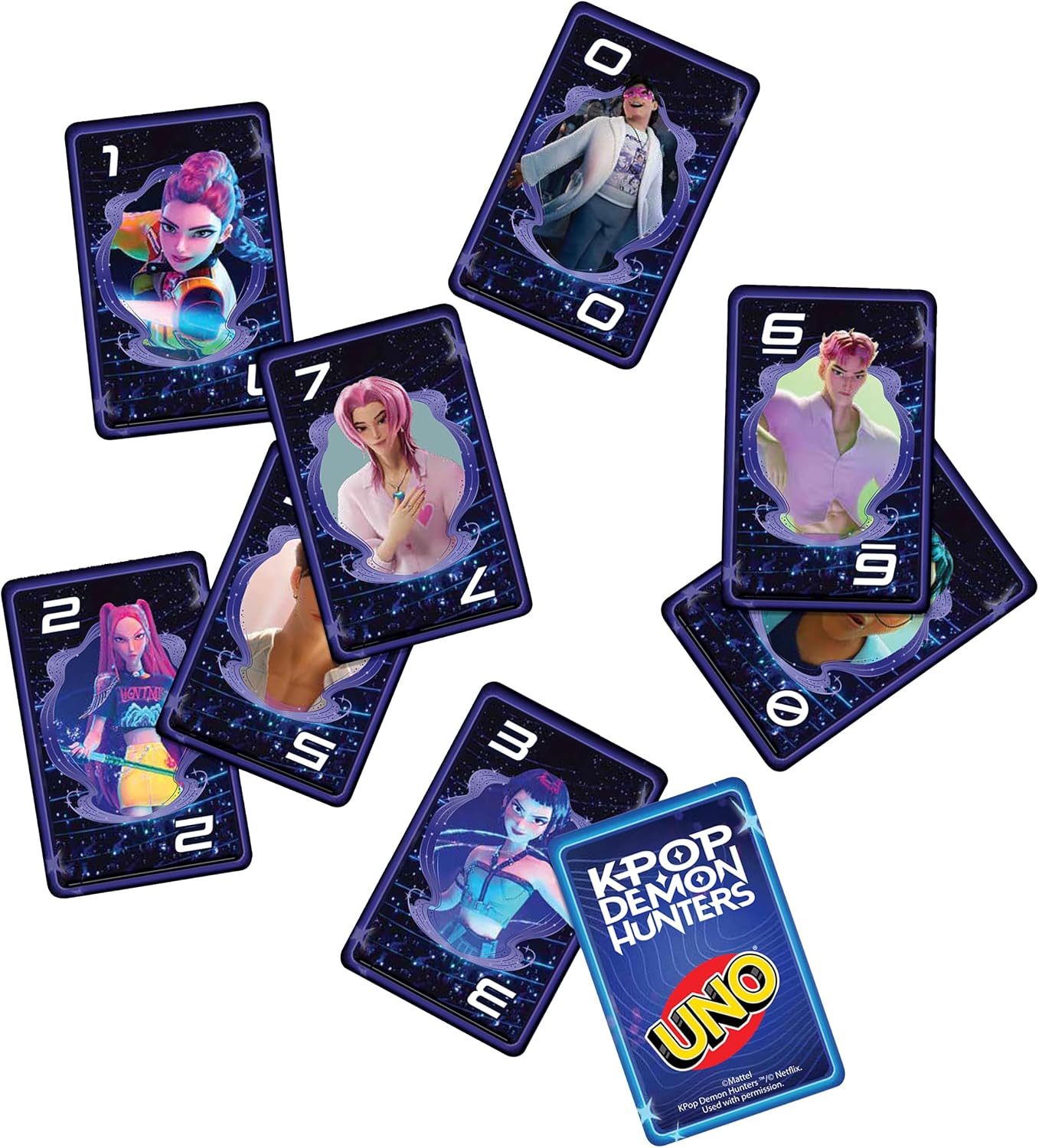 MATTEL UNO ROSEBAY KPOP DEMON HUNTERS CARD GAME