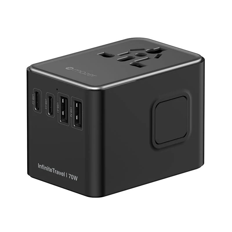 Mazer M-IFTravel170PD-BG InfiniteTravel GaN PD70W 3C+2A World Travel Charger (Black)