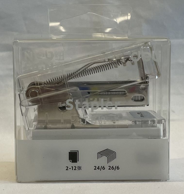 DELI NUSIGN MINI STAPLER TRANSPARENT NS083F