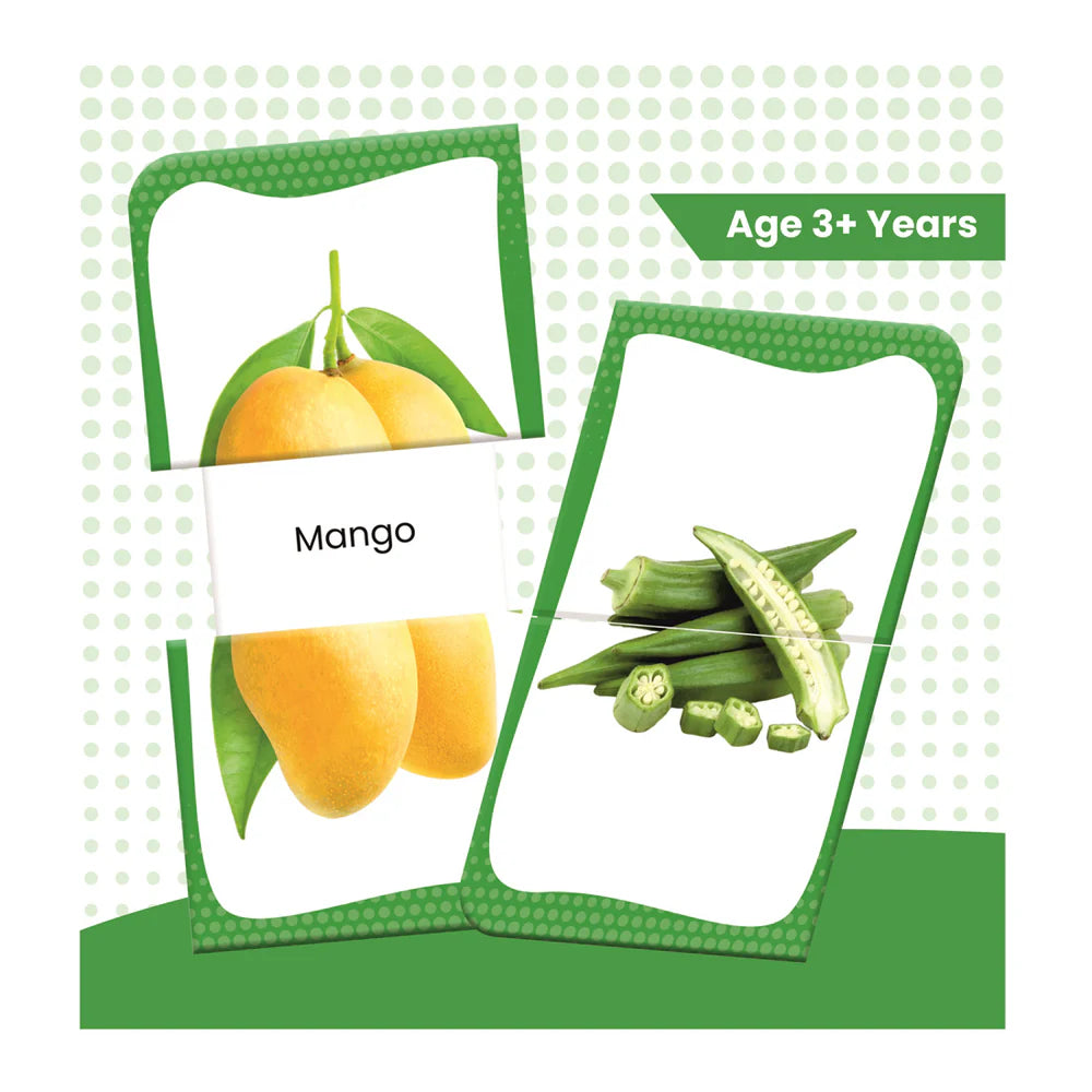 Slide & Learn Flash Cards: Fruits & Vegetables
