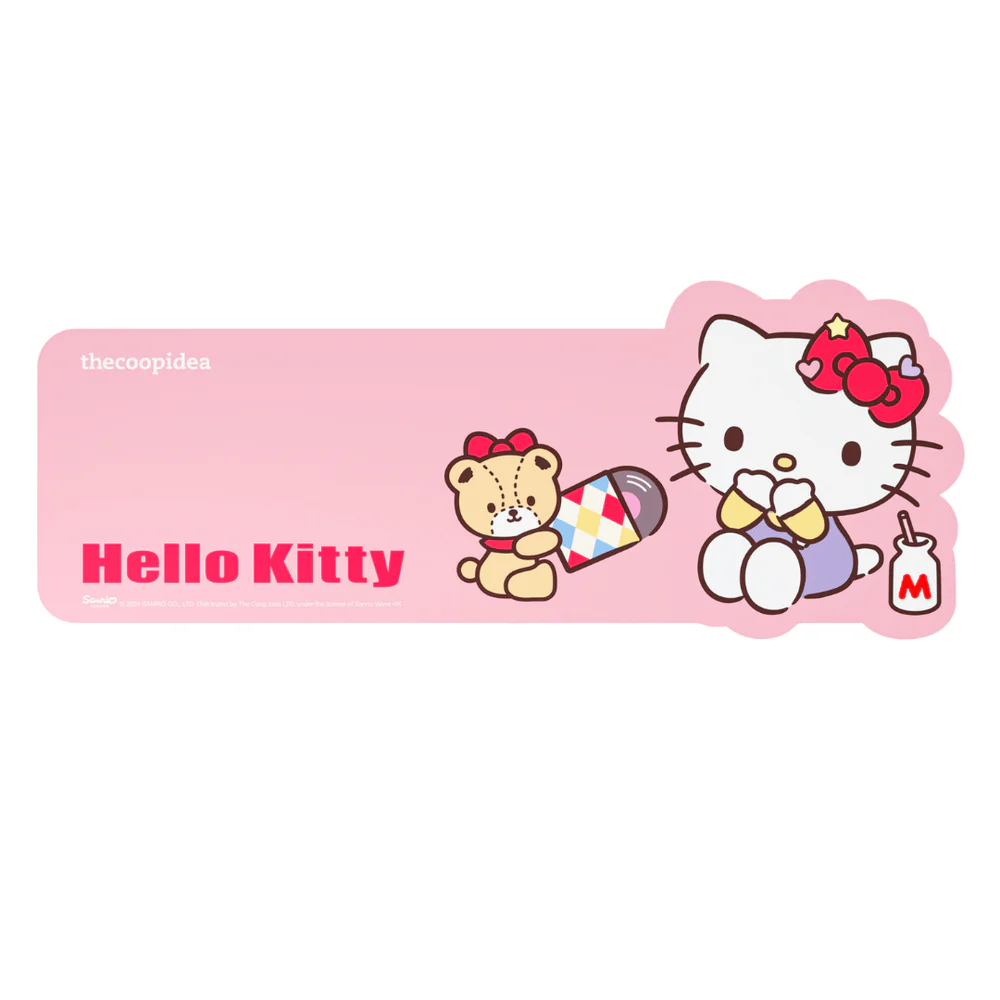 Thecoopidea Sanrio Retro Tappy Wireless Keyboard & Mouse Set (Hello Kitty)