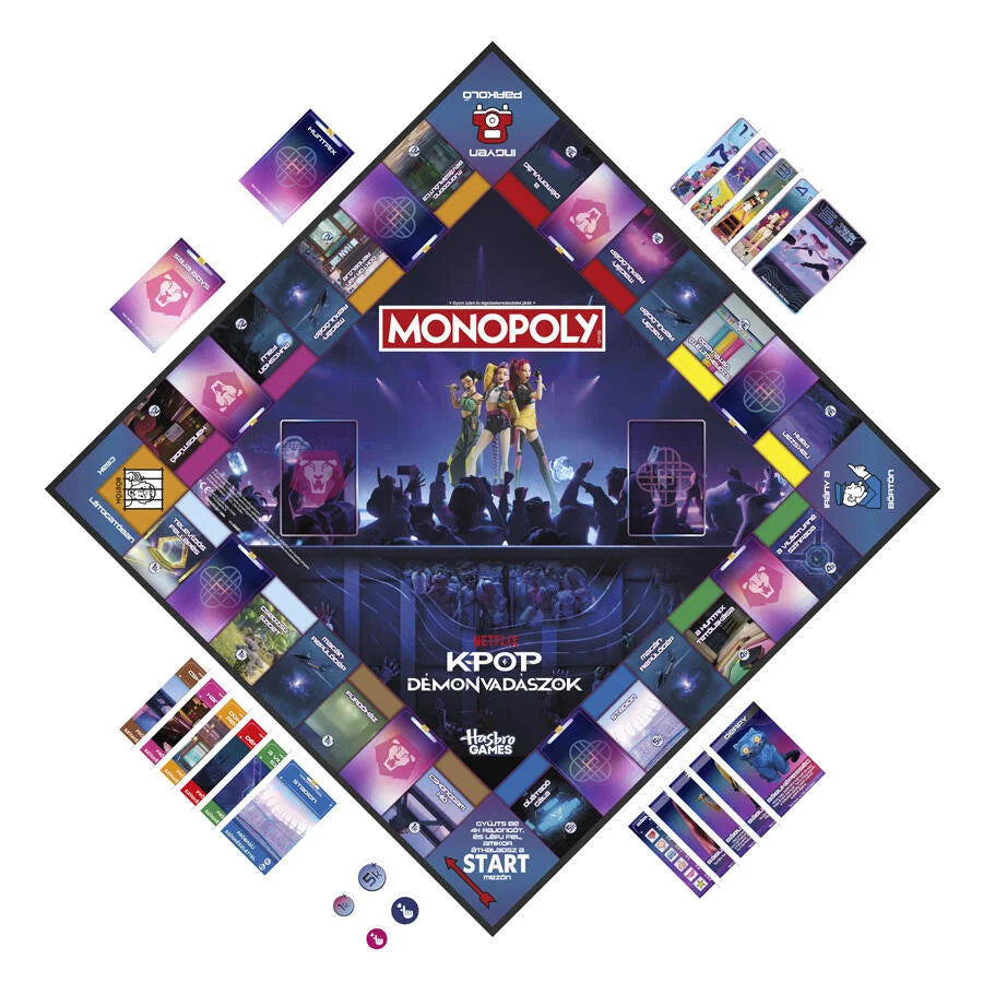 Hasbro Monopoly KPop Demon Hunters Edition Board Game