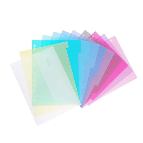 Seaking A4 PP 11 Binder Hole Index-10pcs, P7010
