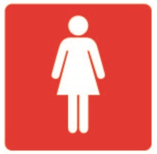 COSMO LADIES SIGN SA13-653R (100mm x 100mm)