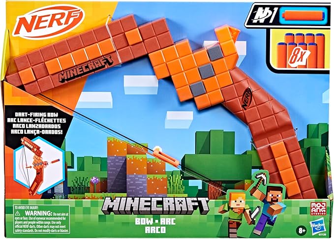 HASBRO NERF MINECRAFT BOW DART BLASTER