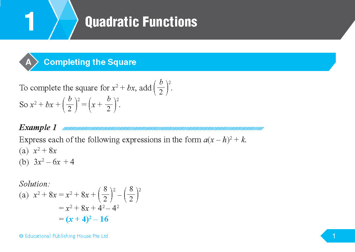 S3/4 G3/G2 Add Maths Quick Revision Handbook