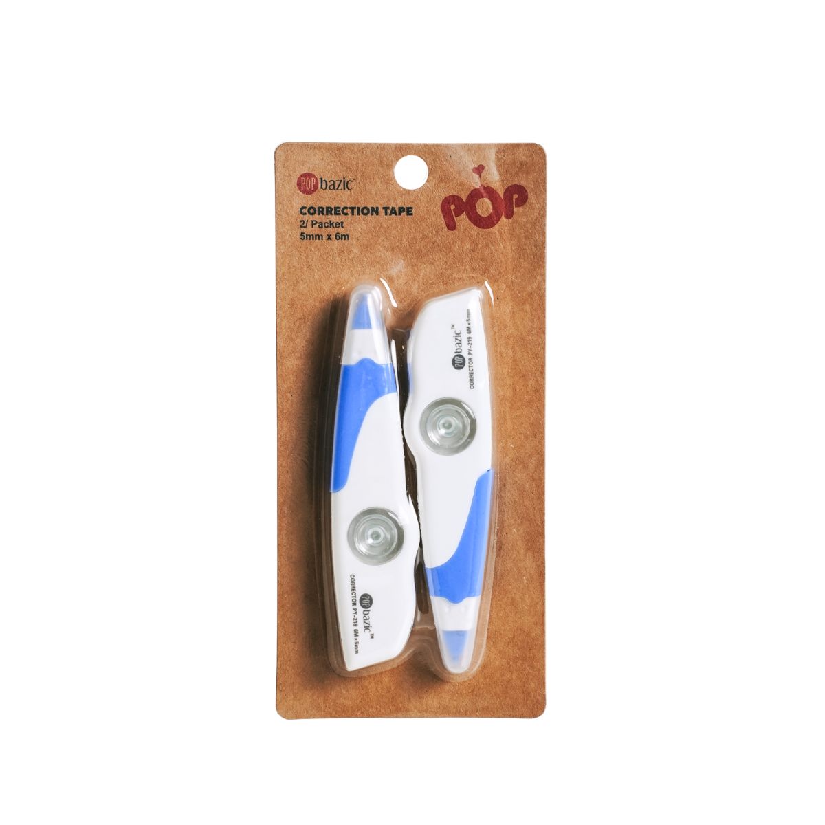 Pop Bazic Correction Tape Py219 2 Piece Pack