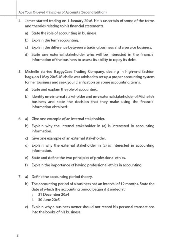 Ace Your O-Level Principles of Accounts Second Edition
