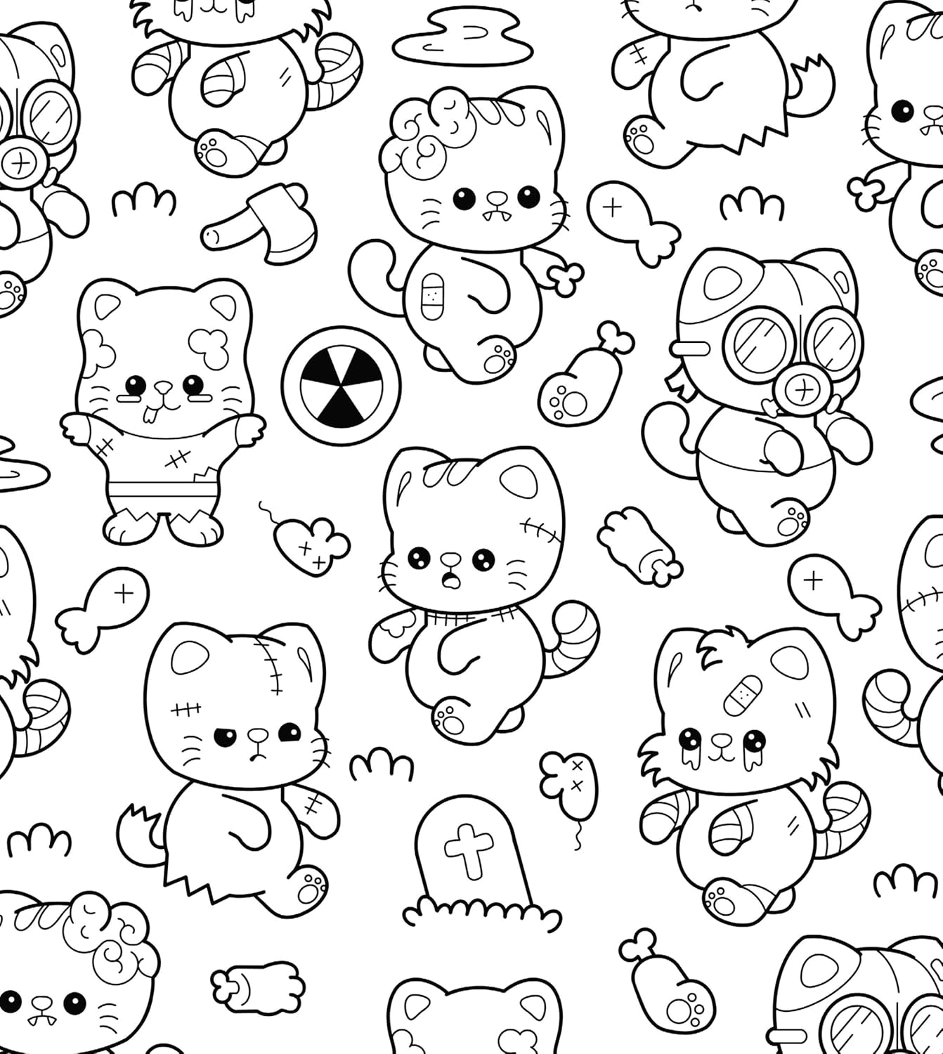 The Super Cute Monsters Coloring Book (Paperback)
