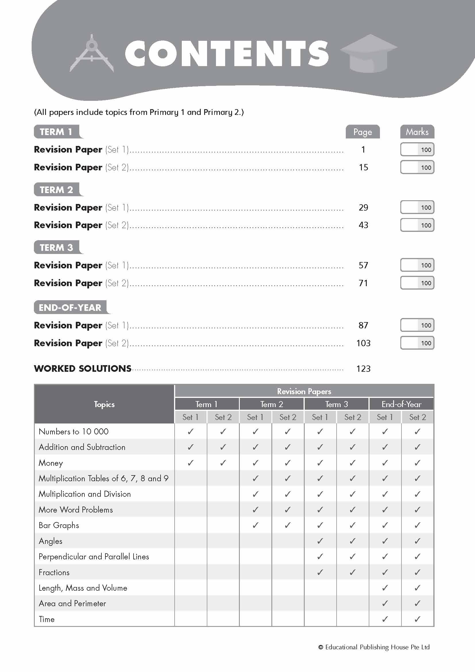 Primary 3 Maths Revision Papers