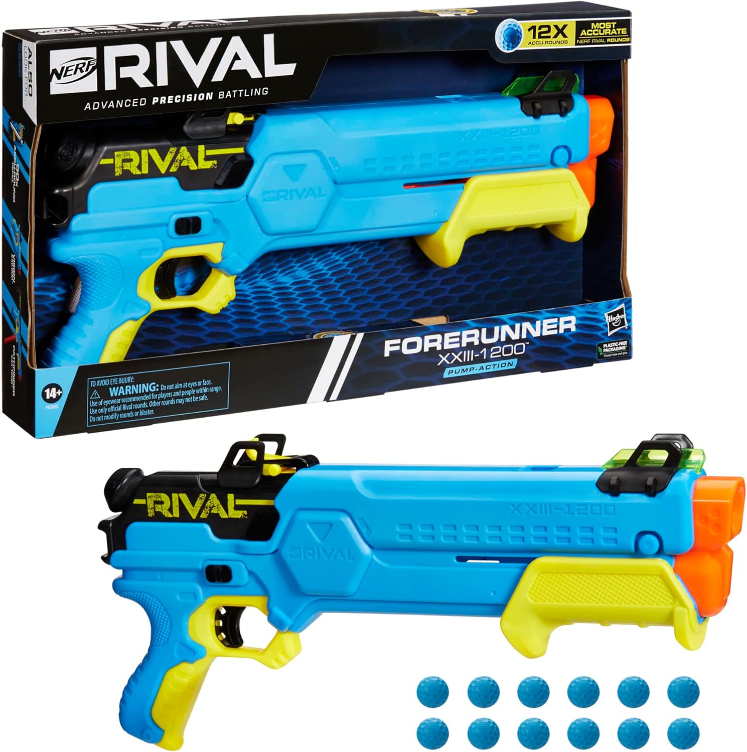 HASBRO NERF RIVAL FORERUNNER XXIII 1200 TOY BLASTER