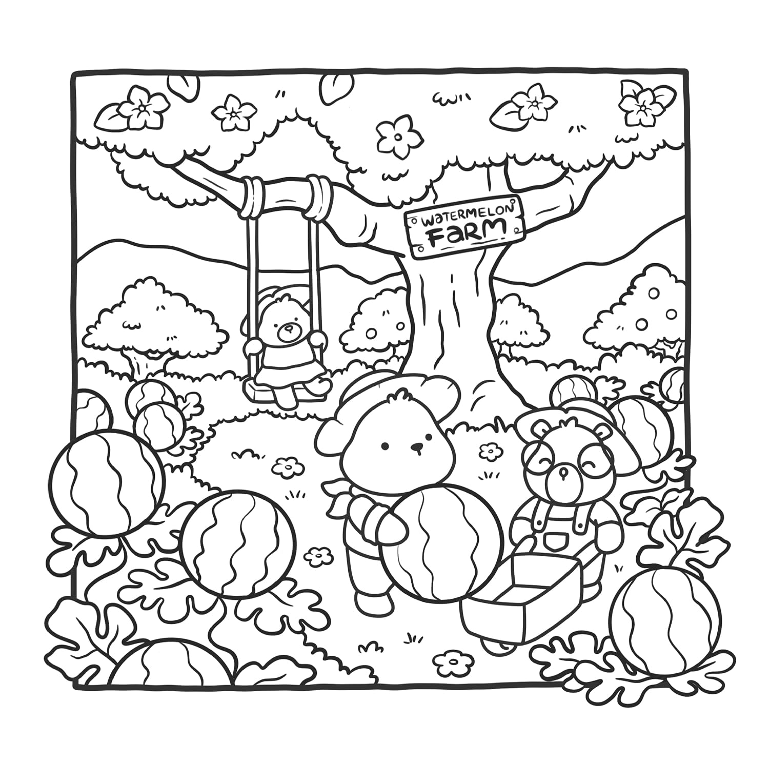 Cosy Farm: Colouring