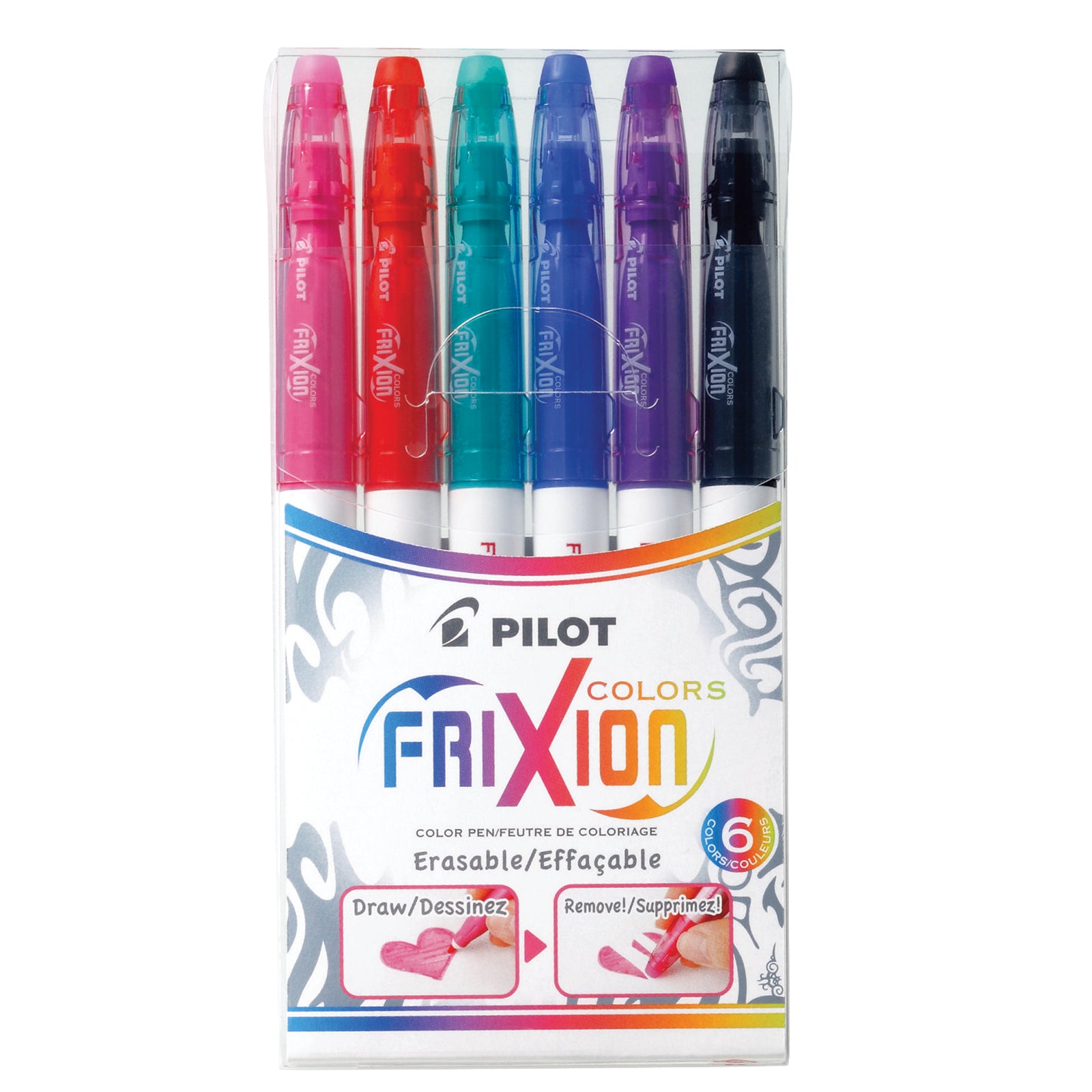 Pilot Frixion Colors Erasable Markers Set Of 6 Colors