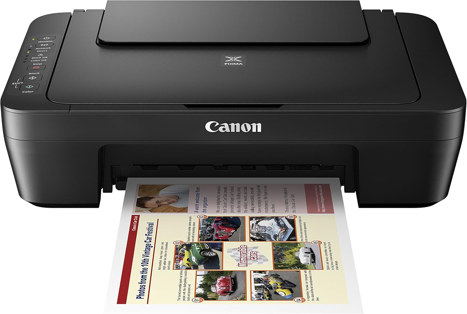 Canon PIXMA MG3070S - A4 Wi-Fi All-in-One Inkjet Color Printer. Print, Scan and Copy. Wi-Fi, Wireless PictBridge, Direct Wireless. Black color