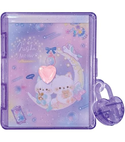 Memo With Lockable Case - Night Meow