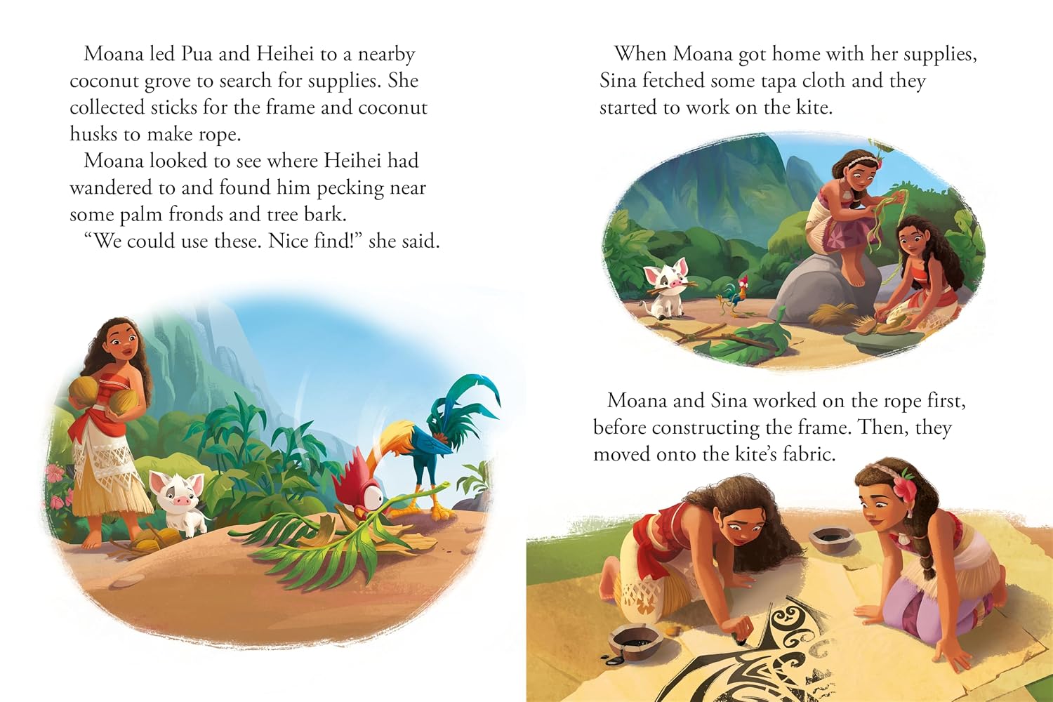 Disney Moana: Moana Makes a Kite: An On-The-Go Storybook Adventure (Boardbook)