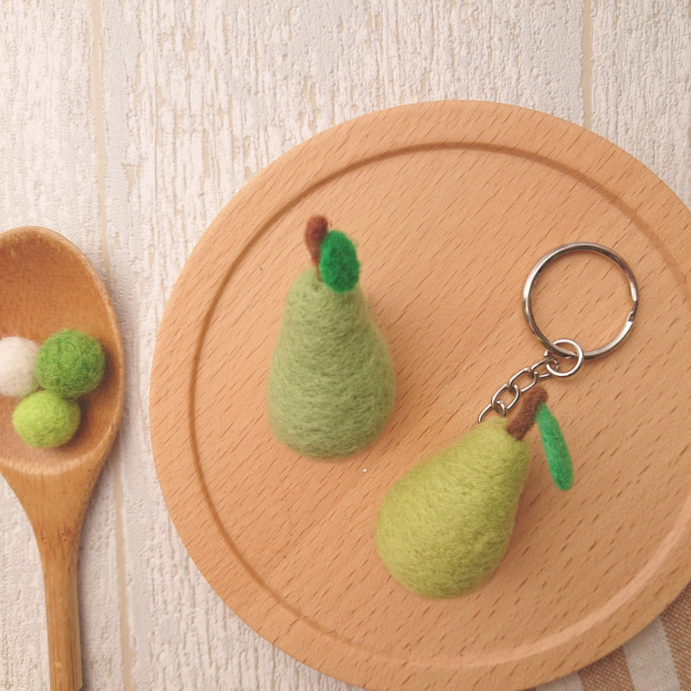 Diy Fruit Series Felting Kit - Pear