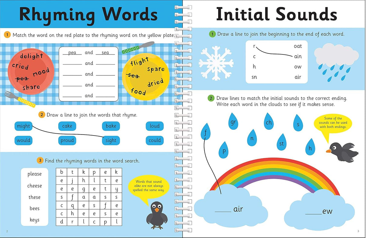 Reading And Rhyme (Wipe Clean Workbooks) – Spiral-Bound
