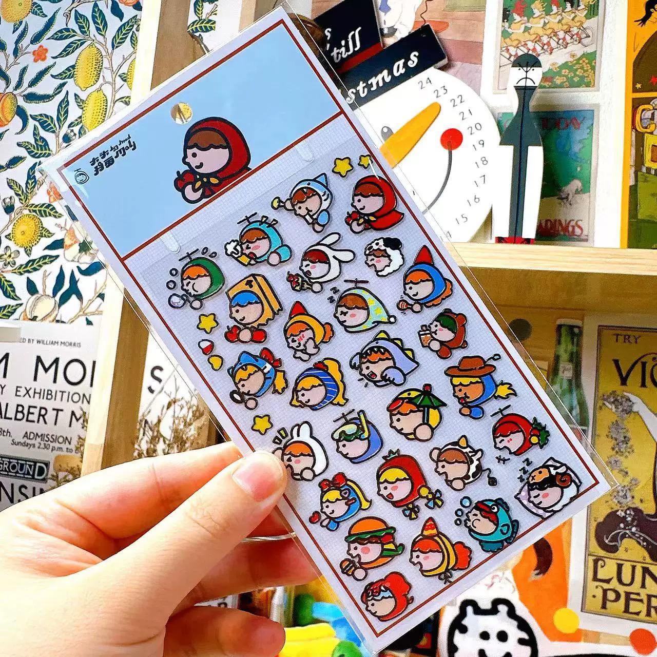 Embossed Sticker - Side Face