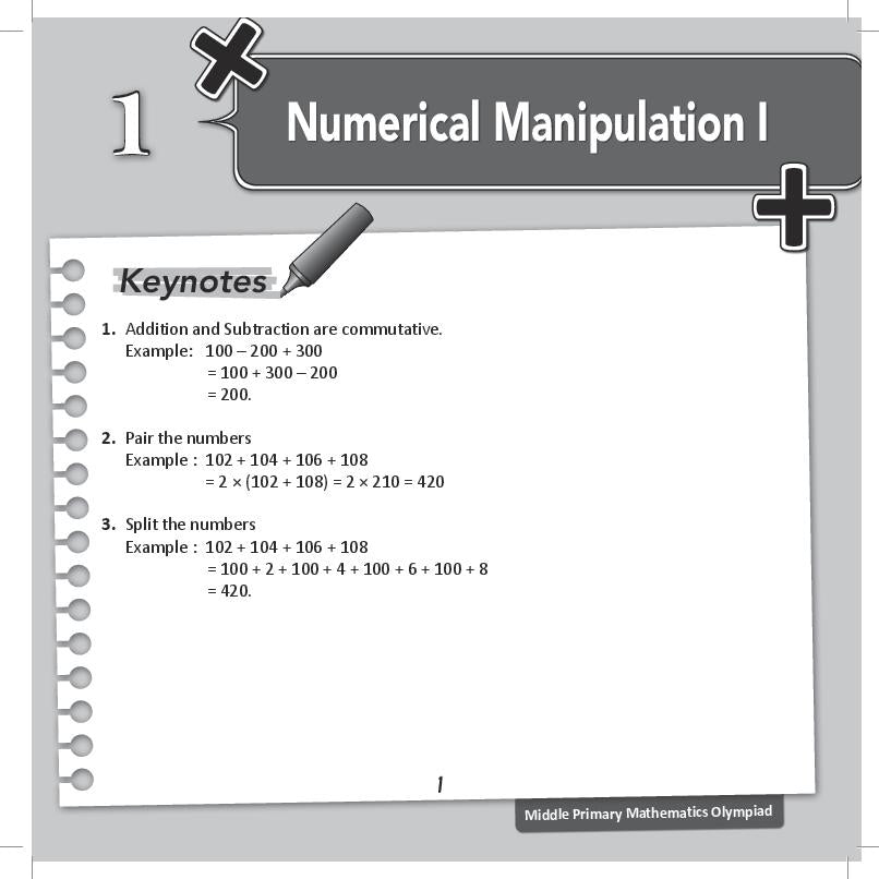 Primary 3 & 4 Maths Olympiad Training ( Intermediate )