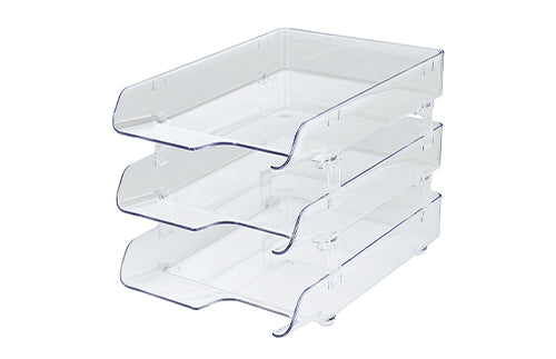 Kapamax 3 Tier Crystal Paper Tray - Clear