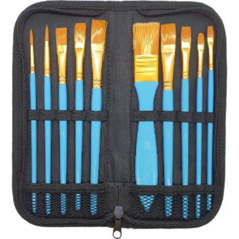 POP Artz Brush Set 10's With Pouch