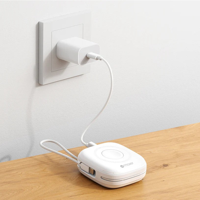 Mazer MagLink18i 10000mAh Magnetic Wireless Power Bank (White)
