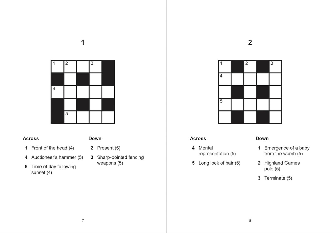 Mini Crosswords: 132 Puzzles (Paperback)