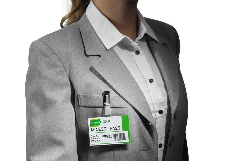 DURABLE N/BADGE CLIP 60X90MM 8003- CLEAR