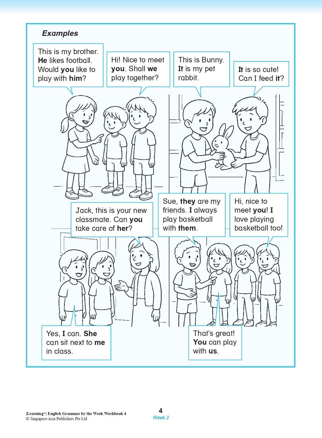  Learning+ English Grammar by the Week Workbook 4