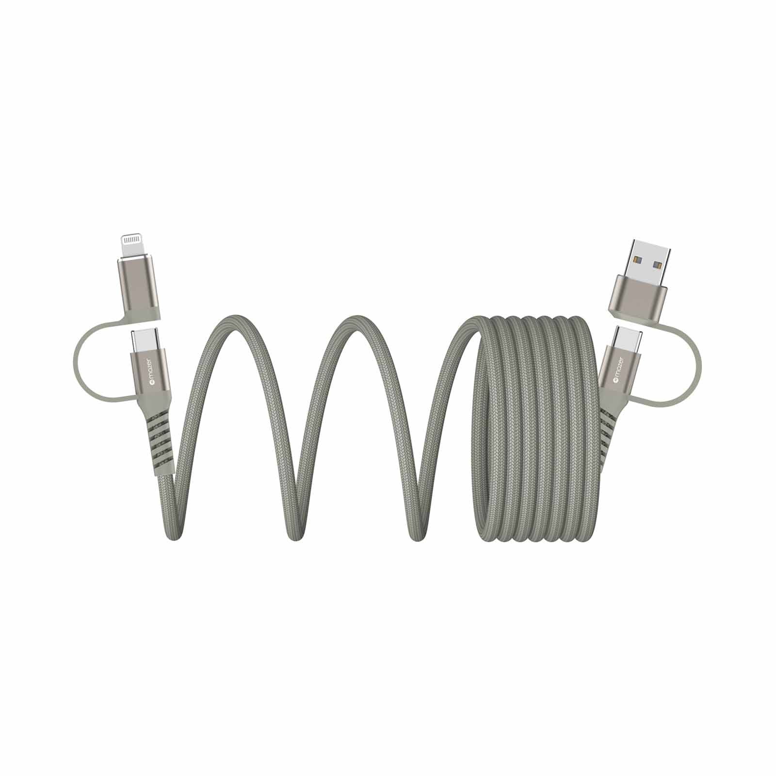 Mazer InfiniteLink Cobra Magnetic 4-in-1 2M/60W Fast Charging Cable