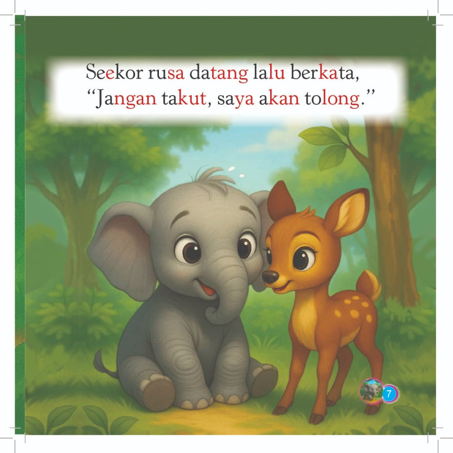 Siri Anak-anak Haiwan Comel : Anak Gajah Manja Tersesat Jalan