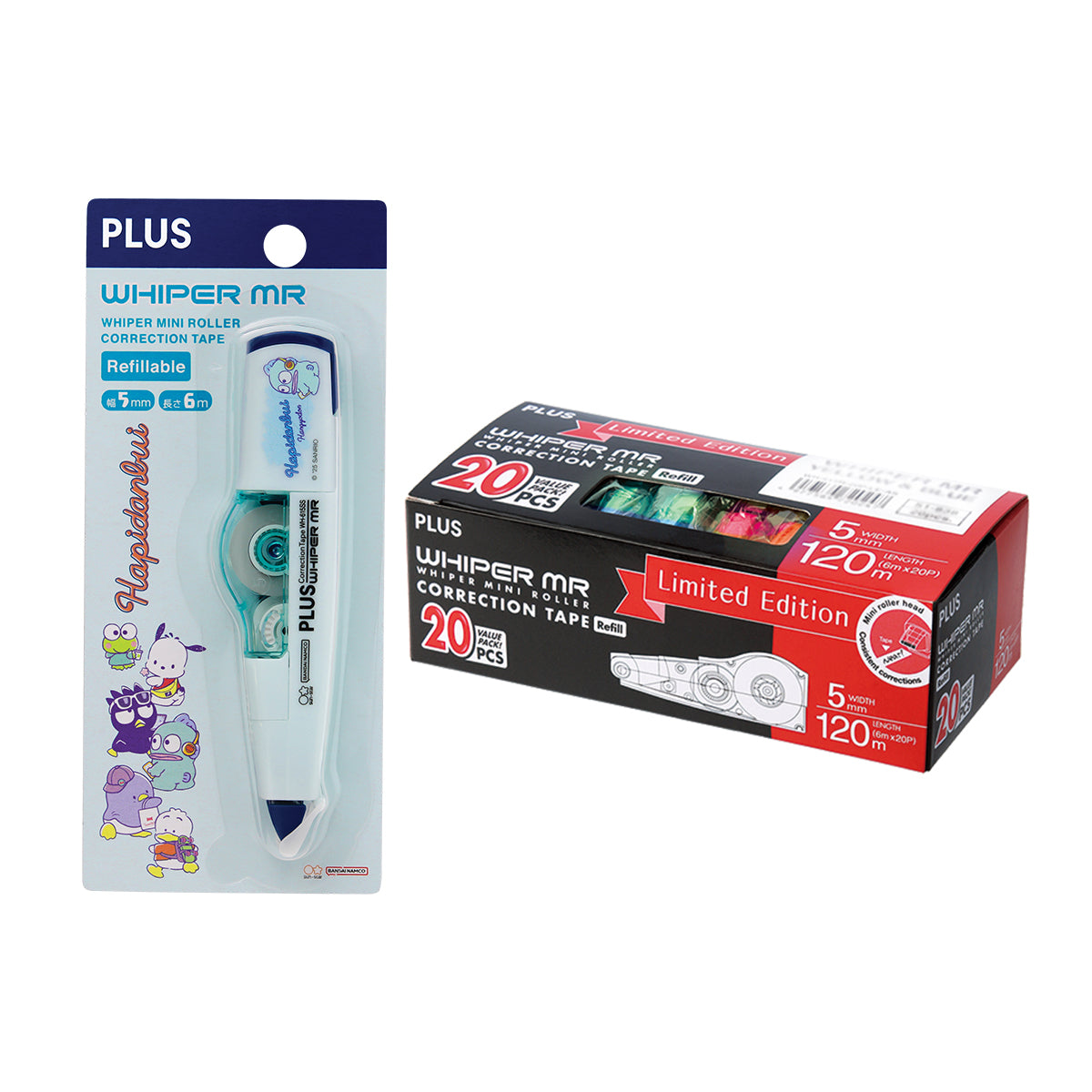 PLUS MR Correction Tape Set Hapidanbui Hangyodon