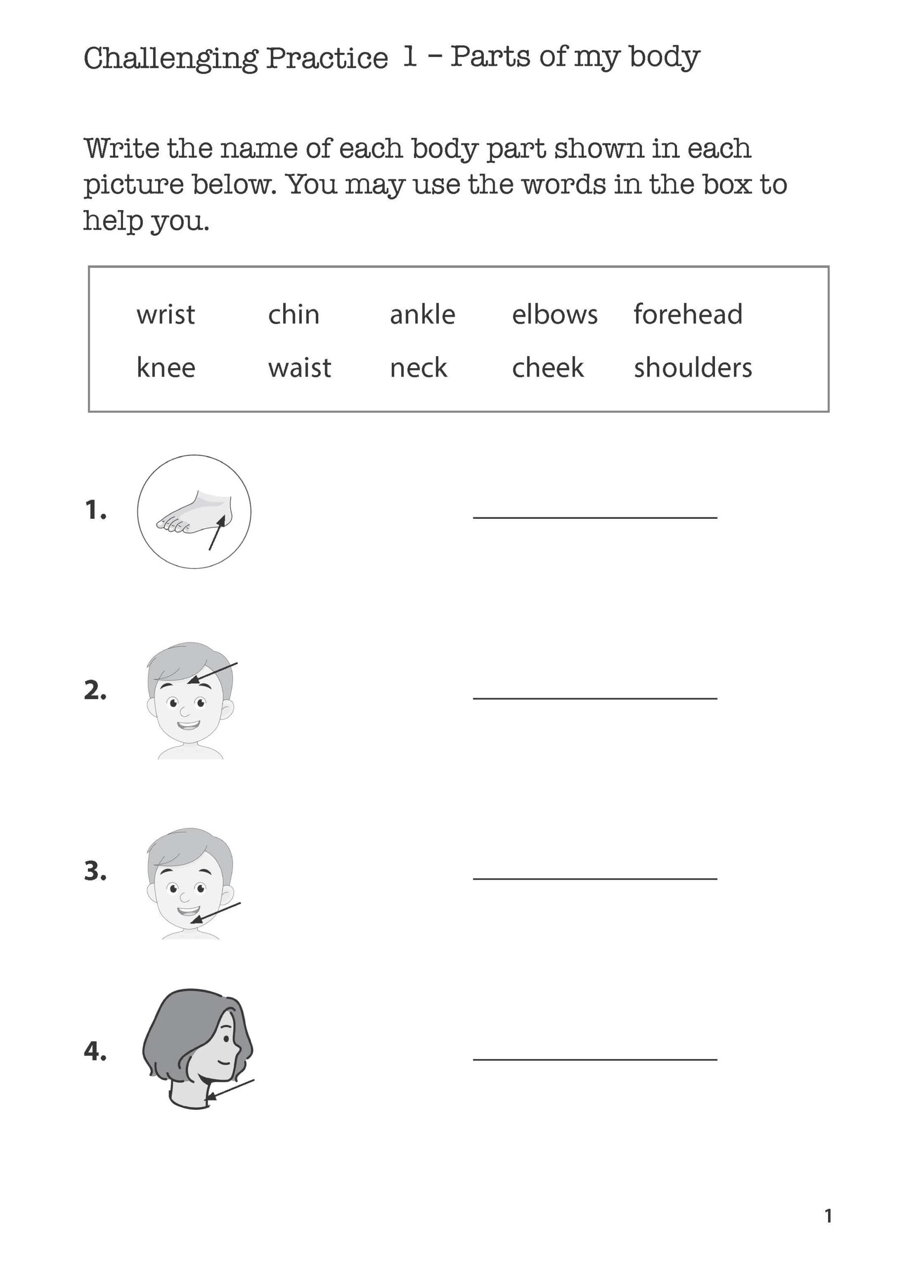 Primary 1 English English Challenging Vocabulary Practice