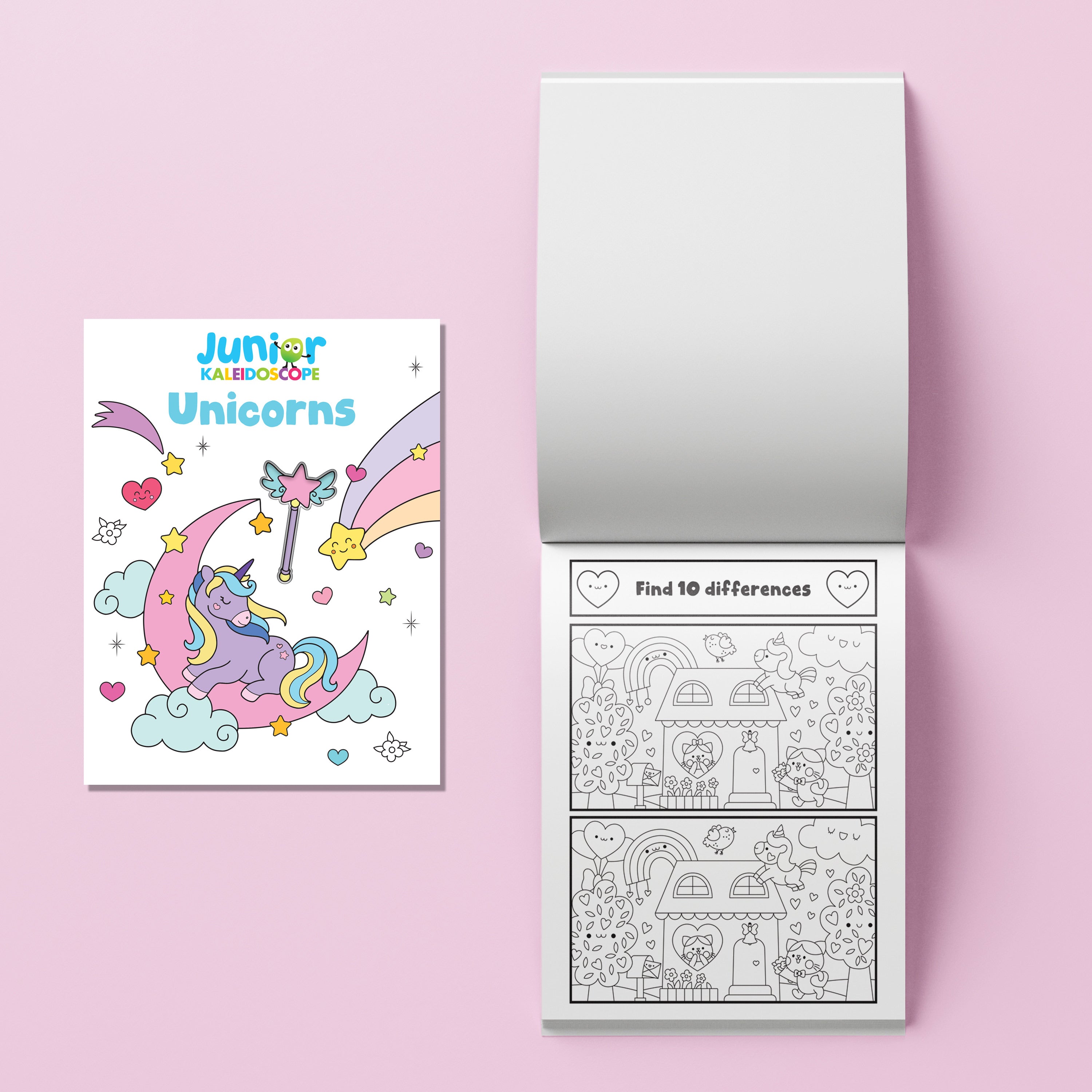 Jr Kaleidoscope Colouring Kit Unicorns