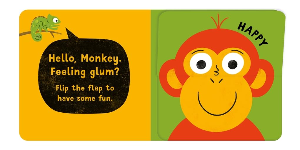 Flip-Flap Feelings: Jungle (Board Book)