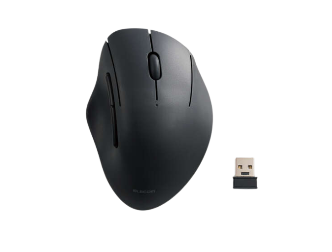 Elecom SHELLPHA 5 Buttons Silent Wireless Mouse Black
