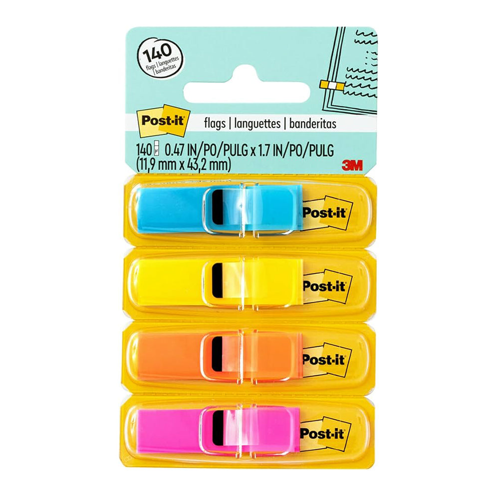 Post-it® 683-4abx Highlight Flags, 0.47x1.7"